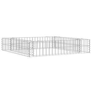 vidaXL Gabion plantenbak verhoogd 100x100x20 cm gegalvaniseerd staal