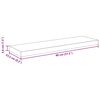 vidaXL Wandschappen zwevend 4 st 80x23,5x3,8 cm MDF grijs