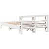 vidaXL Bedframe zonder matras massief grenenhout wit 150x200 cm