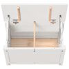 vidaXL Opbergbox wit 60x32x45,5 cm massief grenenhout