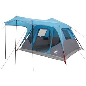 vidaXL Gezinstent met dak Blauw 305 x 275 x 190 cm Polyester en staal