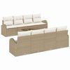 vidaXL Tuin Sofa Set 9 st 8-Aantal zitplaatsen Beige en Cr&egrave;me