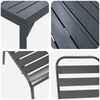 vidaXL Tuin eettafelset 11 pcs Antraciet Poedercoating staal