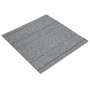 vidaXL Vloertegel Lichtgrijs met Streep 50 x 50 cm 4 st PP en Bitumen