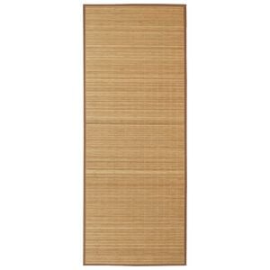 vidaXL Tapijt rechthoekig 80x300 cm bamboe bruin