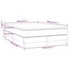 vidaXL Boxspring met matras stof donkerbruin 140x200 cm