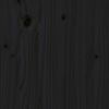 vidaXL Hoge kast 80x35x154 cm massief grenenhout zwart