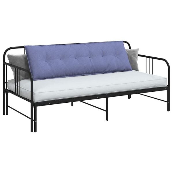 vidaXL Rugkussen Jeans Blauw 160 x 19 x 50 cm Stof