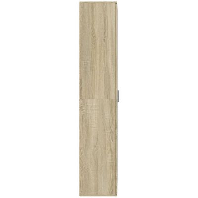 vidaXL Hoge kast 70x35x180 cm bewerkt hout sonoma eikenkleurig