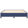 vidaXL Bedframe zonder matras stof blauw 160x200 cm