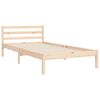 vidaXL Bedframe met hoofdbord massief hout 90x200 cm