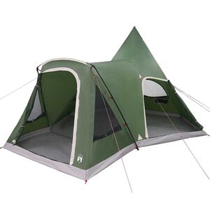 vidaXL Teepee Tent 5-Person 5-persoons Groen