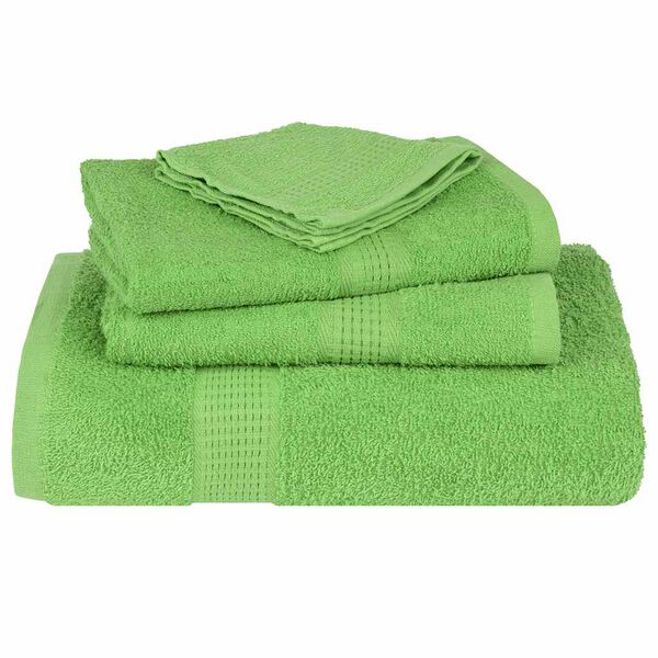 vidaXL Washandjes FROGN 4 st 30x30 cm 360 g/m&sup2; appelgroen