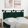 vidaXL Hangend Hoofdeinde Donkergroen 130 x 55 x 7 cm Fluweel