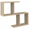 vidaXL Wandplank Sonoma Eiken 60 x 12 x 50,5 cm Bewerkt hout
