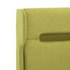 vidaXL Bedframe met LED stof groen 140x200 cm