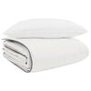 vidaXL Winter Dekbed met kussen 2 pcs Wit Donsveertjes