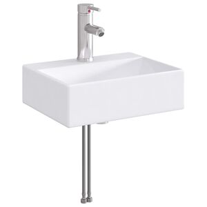 vidaXL Badkamer Waskom Chroom 39 x 30,5 x 12,5 cm Metaal