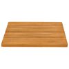 vidaXL Badmat Effen Bruin 59 x 40 cm Hout