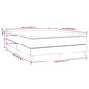 vidaXL Boxspring met matras kunstleer grijs 140x190 cm