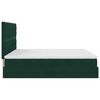 vidaXL Ottoman bed met matrassen en LED's 160x200cm fluweel