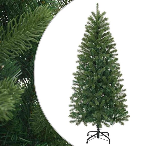 vidaXL Kunstkerstboom met standaard Groen 120 cm PVC, PE en staal