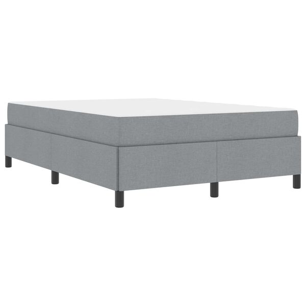 vidaXL Boxspringbed Lichtgrijs 160 x 200 cm Stof