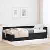 vidaXL Hoekbedframe met Matras Anders 2 pcs Zwart Fluweel