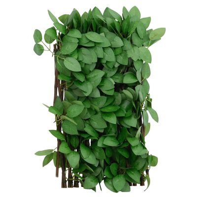 vidaXL Kunstplant klimop op latwerk uittrekbaar 180x30 cm groen