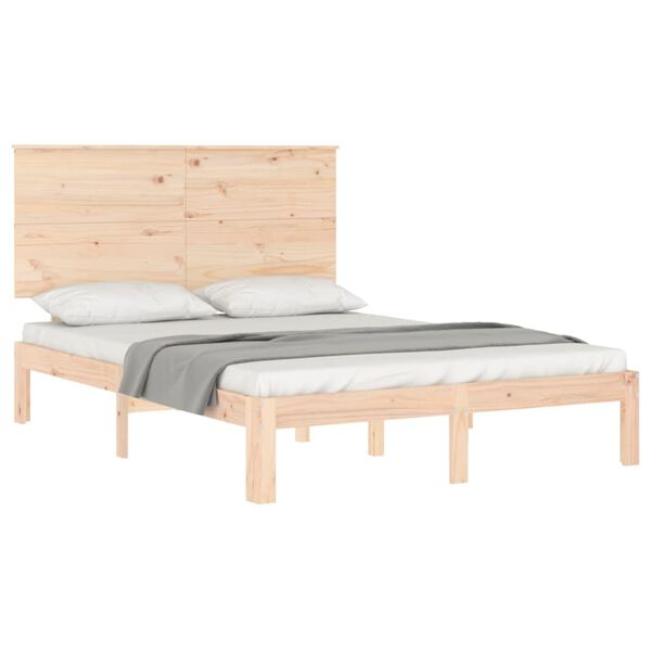 vidaXL Bedframe zonder matras massief grenenhout 140x200 cm