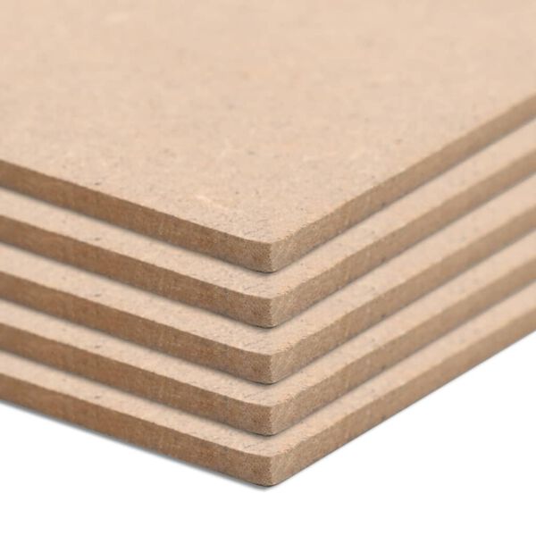 vidaXL MDF platen vierkant 60x60 cm 12 mm 4 st