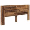vidaXL Hoofdbord met plank Oud Hout 200 x 15 x 103,5 cm Bewerkt hout