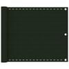 vidaXL Balkonscherm 75x300 cm HDPE donkergroen