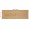 vidaXL Gebied Tapijt Beige 80 x 400 cm Jute