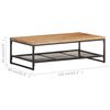 vidaXL Salontafel 110x60x35 cm massief acaciahout