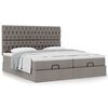 vidaXL Ottoman bed met matrassen 160x200cm stof taupe