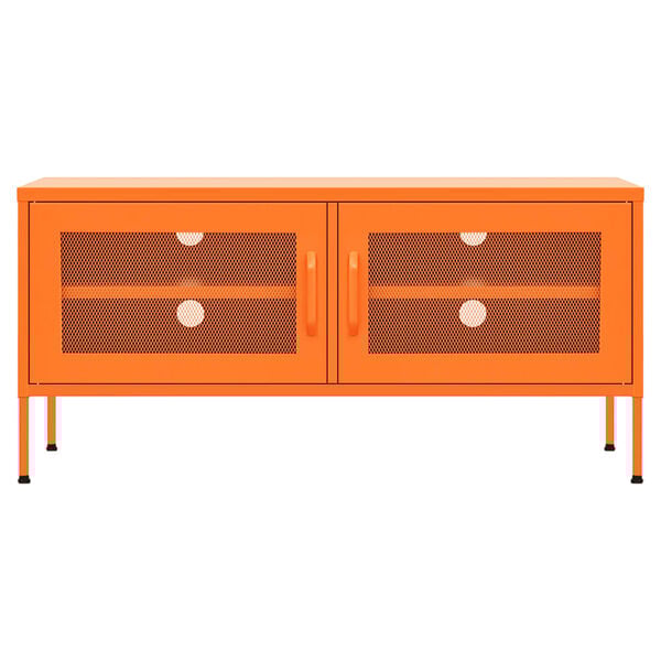 vidaXL Tv-meubel 105x35x50 cm staal oranje
