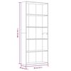 vidaXL Boekenkast 80x30x189 cm bewerkt hout grijs sonoma eikenkleurig