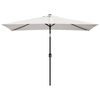 vidaXL Parasol vierhoekig zandwit 200 x 300 cm