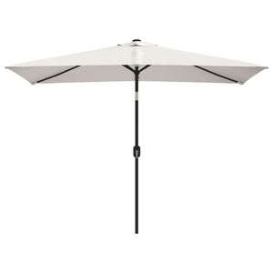 vidaXL Parasol vierhoekig zandwit 200 x 300 cm
