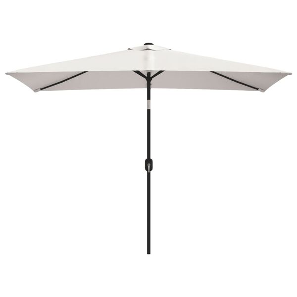 vidaXL Parasol vierhoekig zandwit 200 x 300 cm