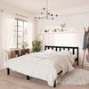 vidaXL Bedframe massief grenenhout zwart 140x200 cm