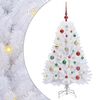 vidaXL Kunstmatige Inklapbare Kerstboom Wit 120 cm PVC en staal