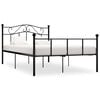 vidaXL Bedframe metaal zwart 160x200 cm
