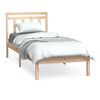 vidaXL Bedframe massief hout 75x190 cm