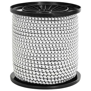 vidaXL Bungee Koorden 4 mm Zwart en Wit PP en rubber