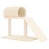 vidaXL Kattenmeubel met tunnel en ladder 55,5 cm cr&egrave;mekleurig