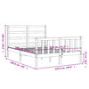 vidaXL Bedframe zonder matras massief grenenhout wit 120x200 cm