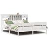 vidaXL Bed met boekenkast zonder matras grenenhout wit 180x200 cm