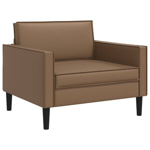 vidaXL XL fauteuil Cappuccino Kunstleer